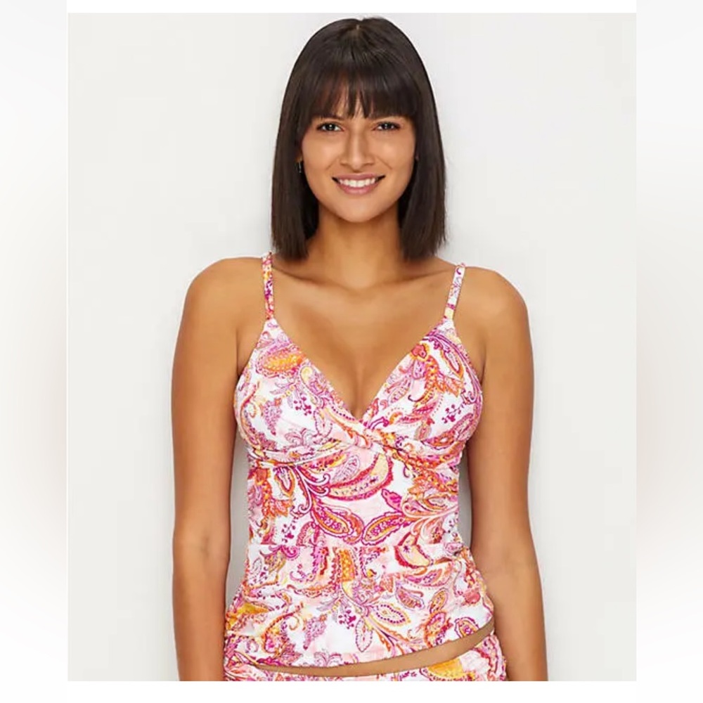 Ralph Lauren Fiesta Paisley underwire Tankini - Picture 3 of 8